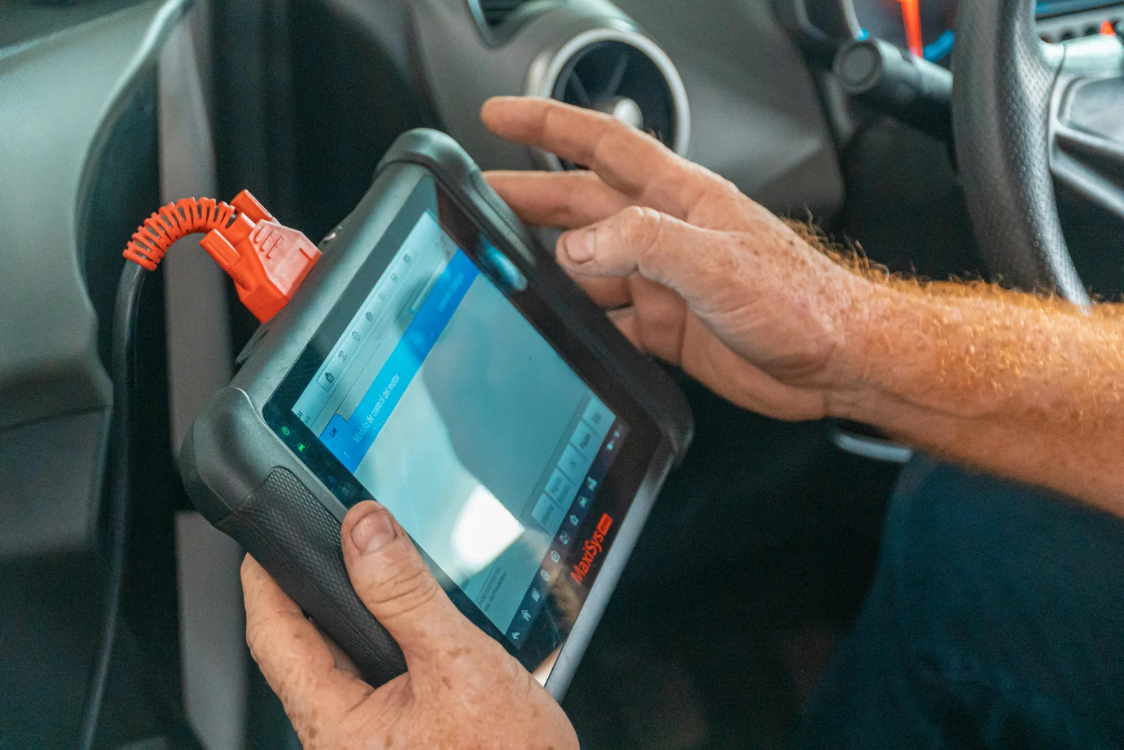 Diagnostic equipment used to investigate vehicle faults